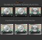 Mobile Preview: Silber-Platin Schallplatte - Retro Style